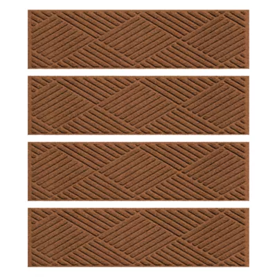 Product Bungalow Flooring WaterHog Diamonds Stair Tread, 4 Count