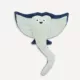 Product Joyhound® Bite Shield™ Protection Plush Sting Ray Dog Toy - Squeaker, Crinkle