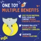 Product Joyhound® Bite Shield™ Protection Plush Sting Ray Dog Toy - Squeaker, Crinkle