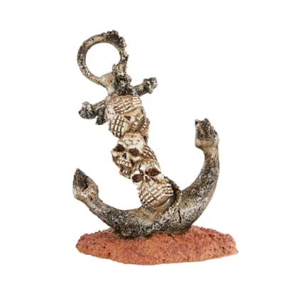 Product Top Fin® Anchor & Skulls Aquarium Ornament