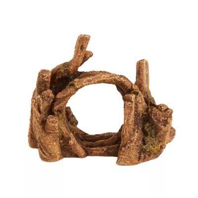 Product Top Fin® Wood Circle Aquarium Ornament
