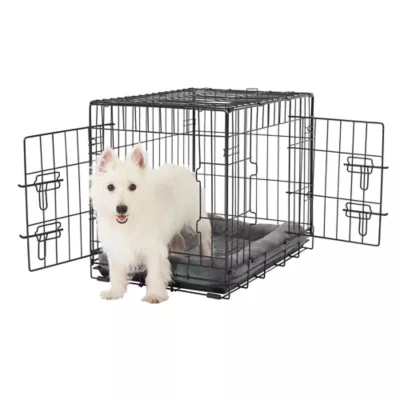 Product Top Paw® Double Door Folding Wire Dog Crate with Divider Panel