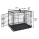 Product Top Paw® Double Door Folding Wire Dog Crate with Divider Panel