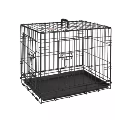 Product Top Paw® Double Door Folding Wire Dog Crate with Divider Panel