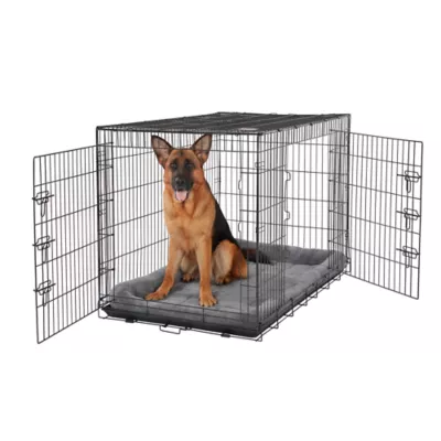 Product Top Paw® Double Door Folding Wire Dog Crate with Divider Panel