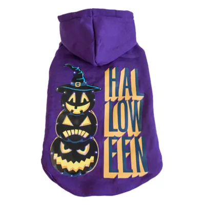 Product Pet Life Halloween LED Lighting Hooded Dog & Cat Sweatshirt
