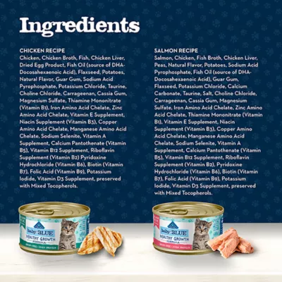 Product Blue Buffalo Baby BLUE Kitten Wet Cat Food Variety Pack - Chicken & Salmon, 6 Count