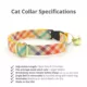 Product Made By Cleo® Golden Hour Rainbow Plaid Breakaway Cat Collar