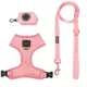 Product Sassy Woof Dolce Rose Dog Harness, Leash and Waste Bag Holder Bundle