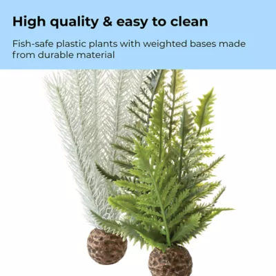 Product biOrb Artificial Aquarium Thistle & Fern Plant Set - 10"
