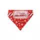 Product Hip Doggie Holiday "Happy Holidays" and "Santa's Favorite Elf" Reversible Dog Bandana