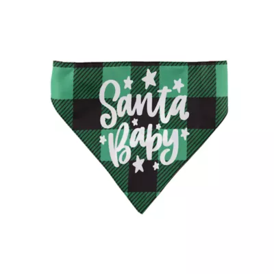 Product Hip Doggie Holiday "Santa Baby" and "Reindeer Ho, Ho Ho" Reversible Dog Bandana