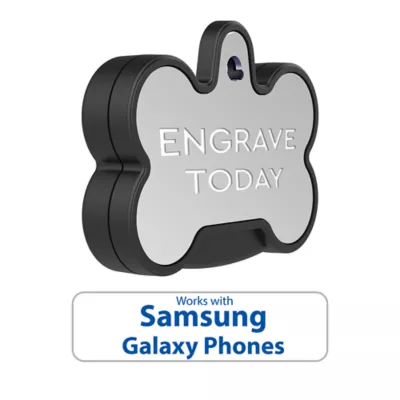 Product YIP Smart Tag Dog Bone Personalized ID Tag and Tracker - Works with Samsung Galaxy Smartphones