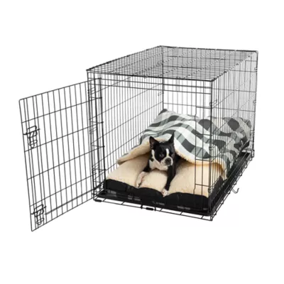 Product Snoozer® Wag Collection Barkely/Black Diamond Luxury Cozy Cave® Dog Crate Bed