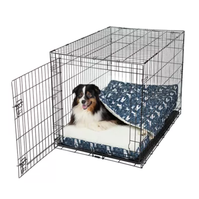 Product Snoozer® Wag Collection Pedigree Denim Luxury Cozy Cave® Dog Crate Bed