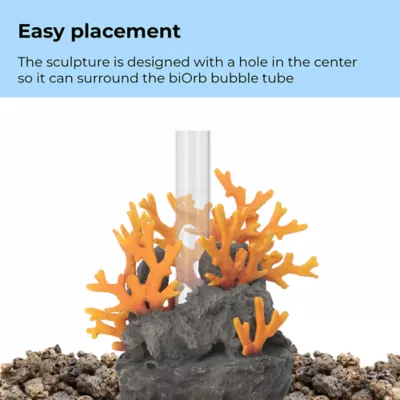 Product biOrb Lava Rock with Fire Coral Aquarium Ornament
