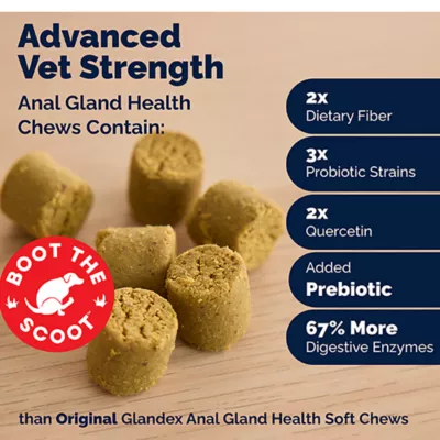 Product Vetnique Labs Glandex® Boot the Scoot® Advanved Vet Strength Anal Gland Soft Chew Dog Supplement