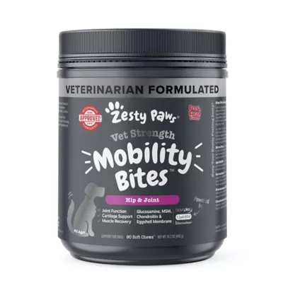 Product Zesty Paws Vet Strength Mobility Bites for Dogs - Beef & Bacon Flavor - 90 Ct