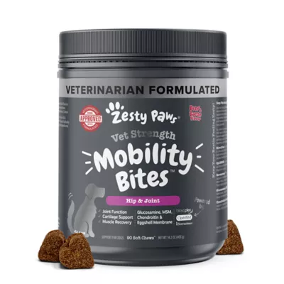Product Zesty Paws Vet Strength Mobility Bites for Dogs - Beef & Bacon Flavor - 90 Ct