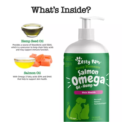 Product Zesty Paws Hemp Elements Salmon Omega Oil - 32 oz