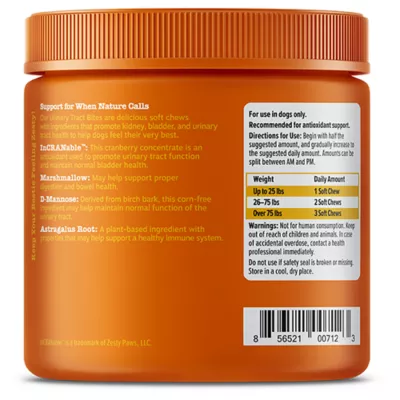 Product Zesty Paws Urinary Tract Bites, Chicken, 90 Count