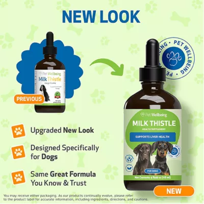 Product Pet Wellbeing Milk Thistle Large Canine Liquid Liver Dog Supplement