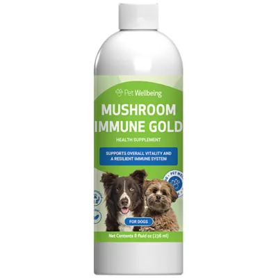 Product Pet Wellbeing Mushroom Immune GOLD Liquid Immune Dog & Cat Supplement