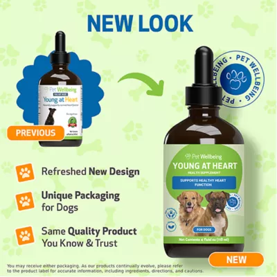 Product Pet Wellbeing Young at Heart Liquid Heart Dog Supplement