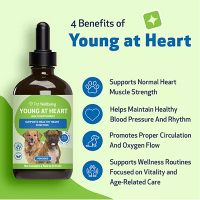 Product Pet Wellbeing Young at Heart Liquid Heart Dog Supplement
