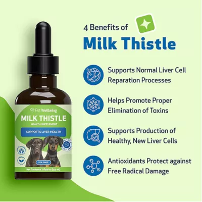 Product Pet Wellbeing Milk Thistle Liquid Liver Dog & Cat Supplement