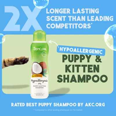 Product TropiClean Gentle Coconut Hypoallergenic Cat & Kitten Shampoo