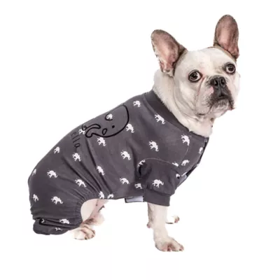 Product Hip Doggie Ivory Ella Elephant Print Dog Pajamas