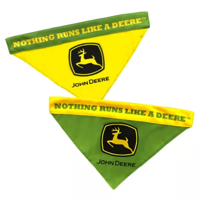 Product Pets First John Deere Reversible Pet Bandana