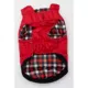 Product Hip Doggie Red Gingham Flex-Fit Reversible Dog Coat
