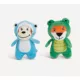 Product Joyhound® Crazy Comfy Plush Crocodile & Monkey Dog Toy - 2 Pack, Squeaker