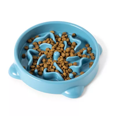 Product Whisker City® Blue Slow Feeder Cat Bowl, 1.25-cup