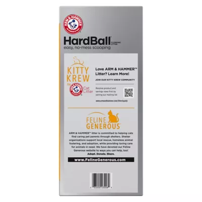 Product Arm & Hammer Hardball Lightweight Cat Litter, Clumping, No-Mess Scooping, Multi-Cat