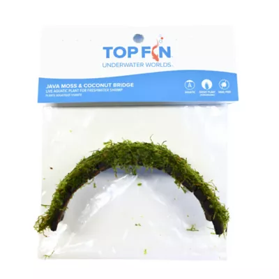 Product Top Fin® Shrimp Moss & Coconut Bridge Live Aquatic Plant