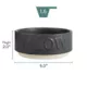 Product Whisker City® Ceramic Black Meow Cat Bowl, 1.5-cup