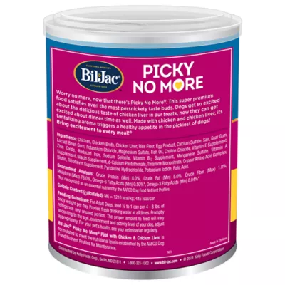 Product Bil-Jac Picky No More Pate Adult Wet Dog Food - Chicken & Chicken Liver, 13 oz