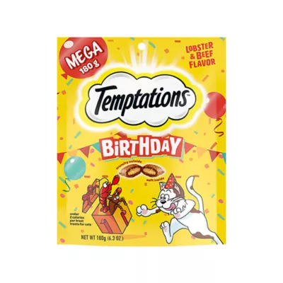 Product Temptations™ Birthday Adult Cat Treats - Lobster & Beef