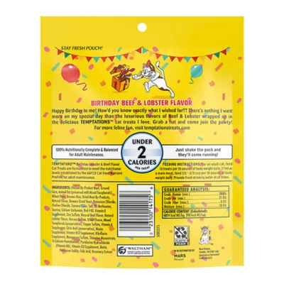 Product Temptations™ Birthday Adult Cat Treats - Lobster & Beef