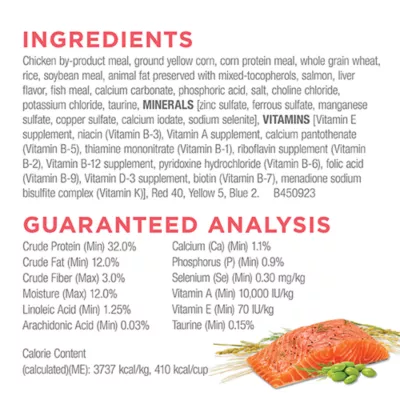 Product  Purina Cat Chow Complete Dry Cat Food High-Protein Salmon Formula 3.15LB