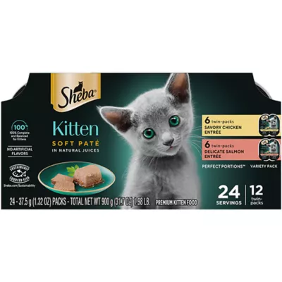 Product Sheba® Perfect Portions Kitten Wet Cat Food - Pate, Variety Pack, 12 CT, 31.7 OZ