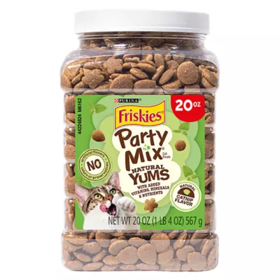 Product Purina® Friskies® Party Mix Natural Yums Adult Cat Treats - Catnip, Natural