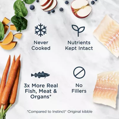 Product Instinct® Raw Bites Adult Frozen Cat Food - Wild Caught Alaskan Pollock