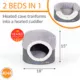 Product K&H Thermo-Pet Nest Electric Heated Cat Bed Gray 18"
