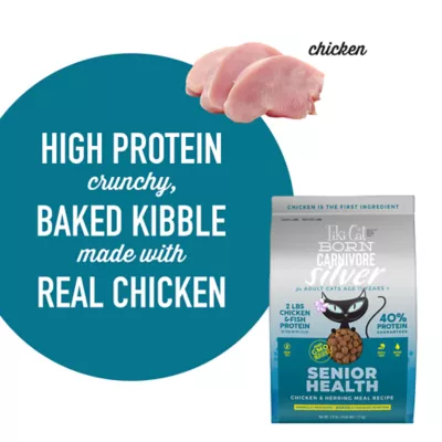 Product Tiki Cat® Born Carnivore® Silver for Adults 11+ Food - Chicken & Herring, Non-GMO