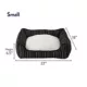 Product Top Paw® Black & White Striped Cuddler Dog Bed