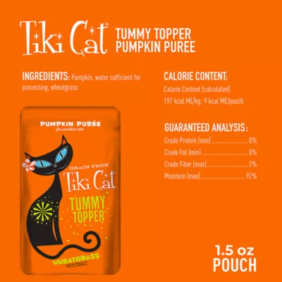 Product Tiki Cat Born Carnivore Functional Topper - Pumpkin, 1.5 Oz
